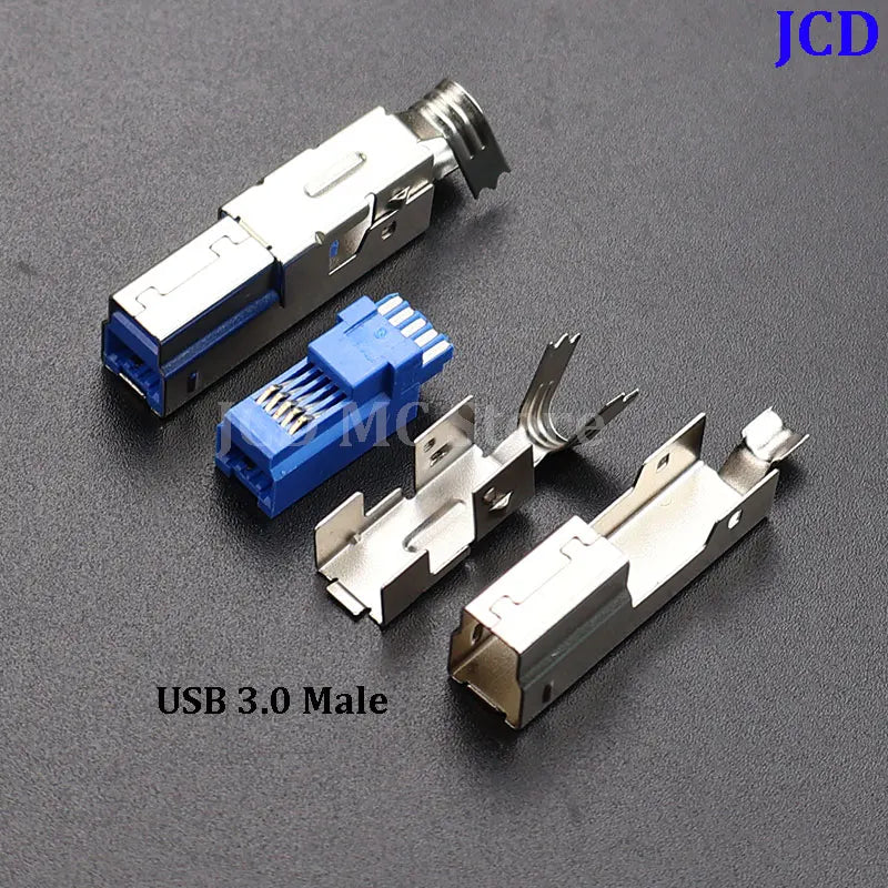 USB 3.0 and USB 2.0 Female Male Socket Jack Connector B Type 90°/180° Soldering PCB Connector Printer Interface