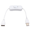 28cm USB Cable with Switch ON/OFF Cable Extension Toggle for USB LED String USB Gadget USB Power Supply Device Tools