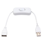 28cm USB Cable with Switch ON/OFF Cable Extension Toggle for USB LED String USB Gadget USB Power Supply Device Tools