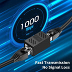 Female to Female RJ45 Ethernet Inline Coupler for Cat7/Cat6/ Cat5e/ Cat5 Ethernet Cable Extender Adapter for PC Router PS5 Xbox