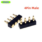 5 Pcs SMD Spring Loaded Pin Pogo Connector 2 3 4 5 6 7 8 10 Position Battery Contact 7.0mm Height 2.54 Grid Pad Modular Header