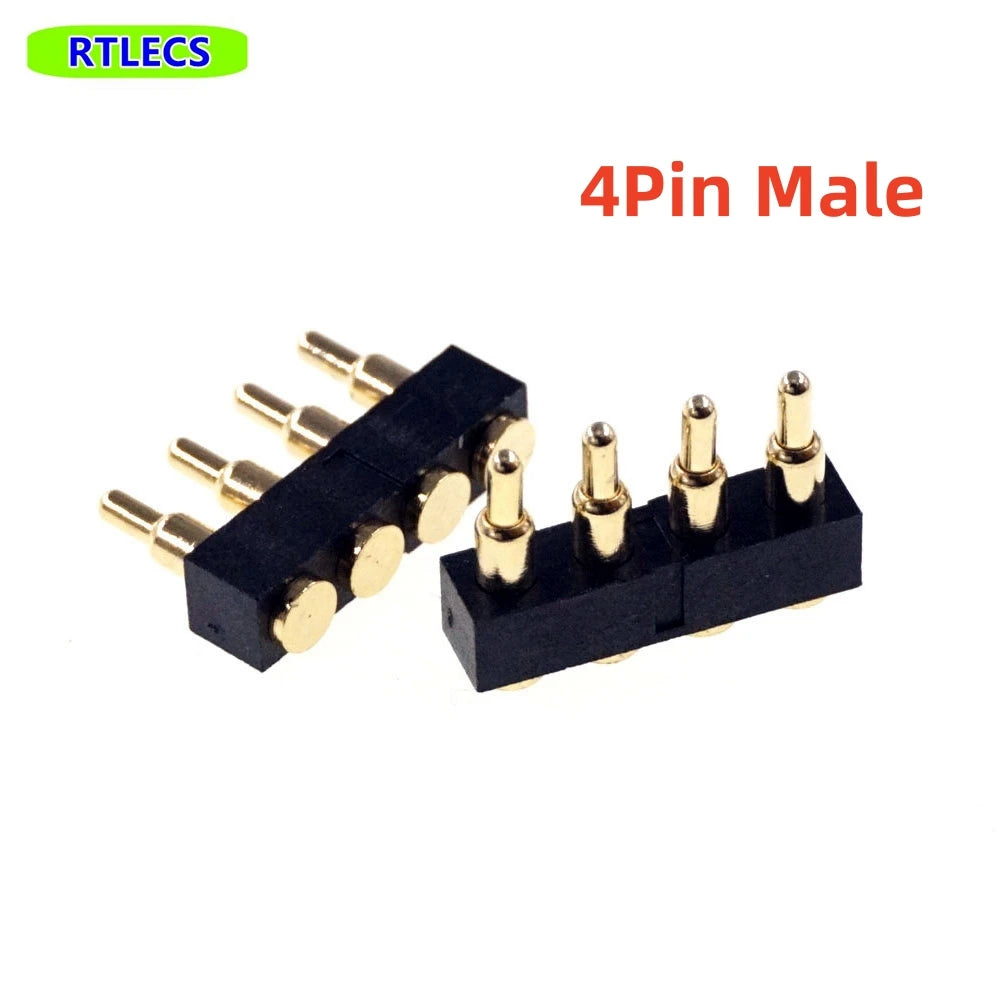 5 Pcs SMD Spring Loaded Pin Pogo Connector 2 3 4 5 6 7 8 10 Position Battery Contact 7.0mm Height 2.54 Grid Pad Modular Header