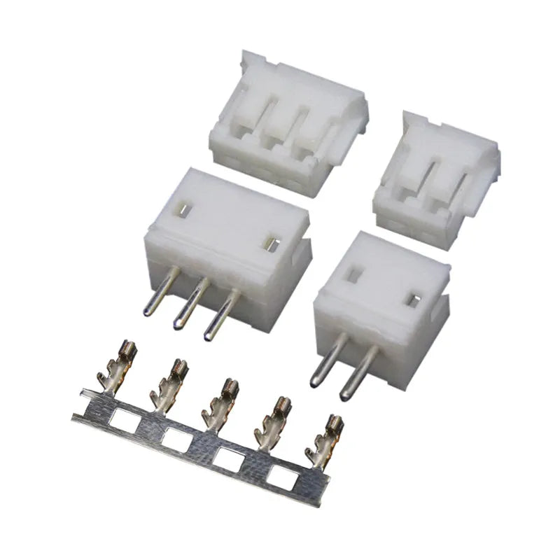 20 Sets JST ZH 1.5mm Pitch Wire-to-Board Connector Kit, Male/Female Housing & Terminals (2-10 Pin) for DIY Electronics