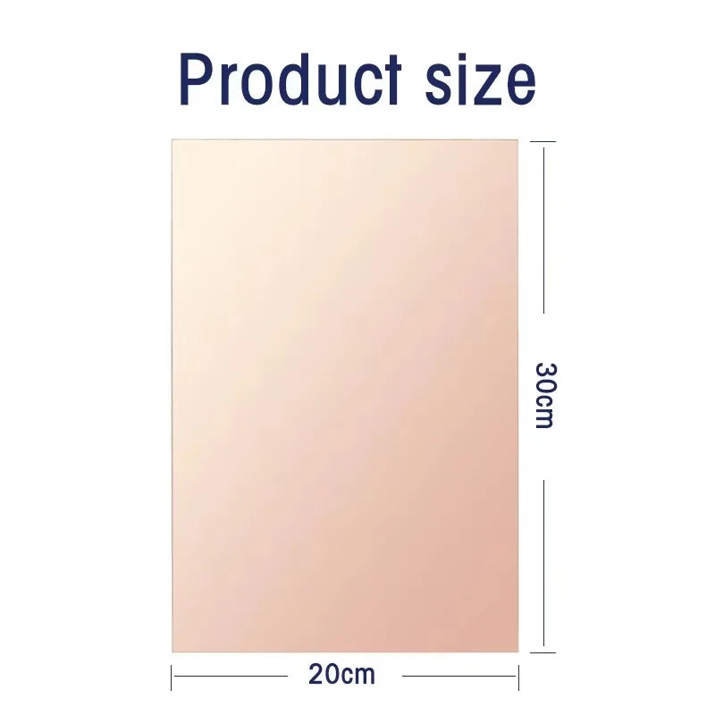 PCB Board FR4 Copper Clad Single Sided Prototype Laminate Circuit Board 7x10/10x15/15x20/20x30CM for DIY Electronics Projects