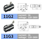10Pcs SPDT NO+NC Hinge Roller Lever Microswitch Action Switch