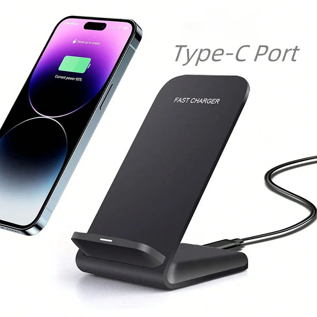 30W  Wireless Charger Stand For IPhone17 16 15 14 13 12 Pro Max 11 XS XR X 8 Samsung S23 S22 Type C Fast Charging Dock Station