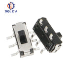 MSS22D18  Miniature SMD DIP Slide Switch 2P2T 6Pin Handle high 2MM for DIY Electronic Accessories