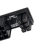 Power Adapter Board 8 Pin GPU Power Connector 6 Pin GPU PCIe 180 Degree Angle for PC Computer Graphics Card