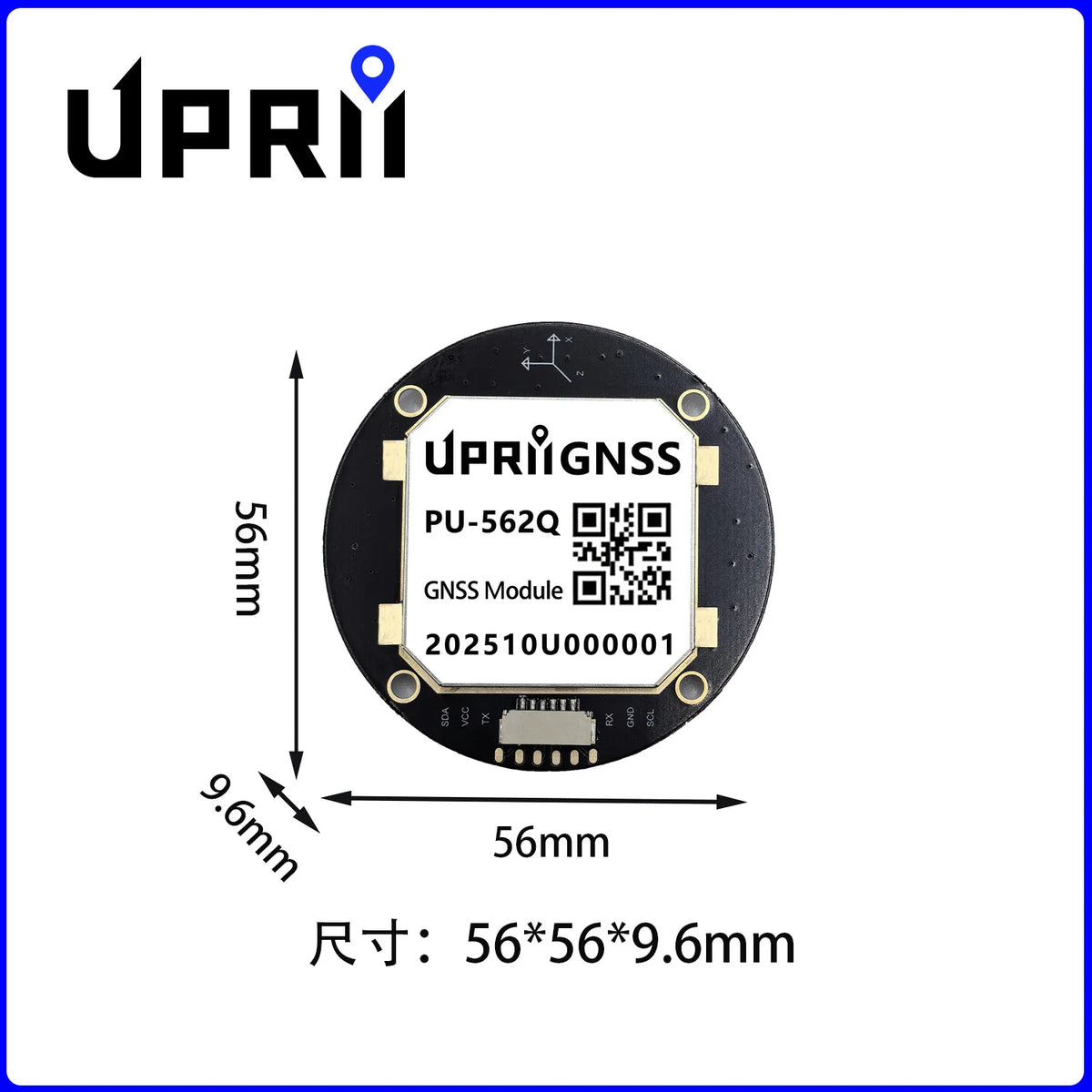 M10 GNSS GPS Module with Magnetometer QMC5883L UBX-M10050 GPS Galileo BeiDou GLONASS QZSS SBAS Antenna Receiver