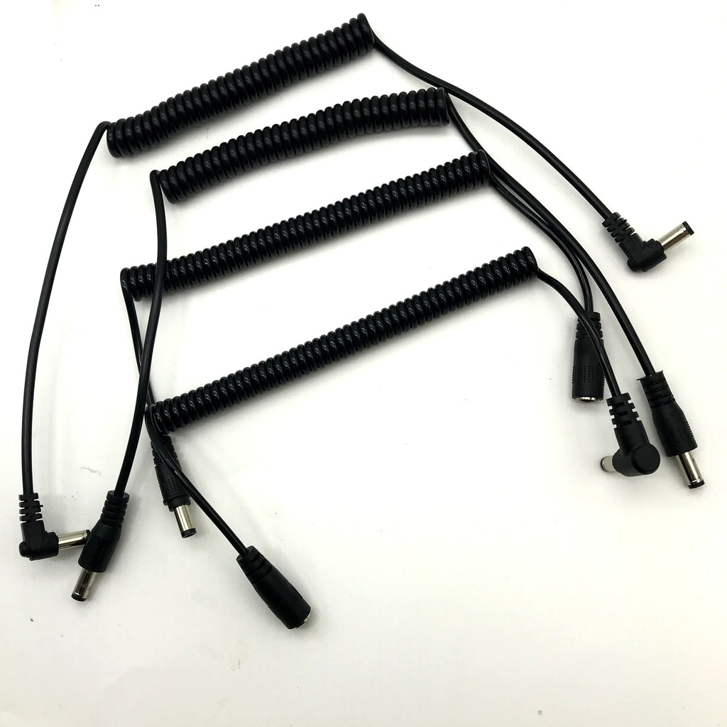 DC 5.5mm x 2.1mm Male to Female Plug Power Coiled Cable DC 5.5 x 2.1 mm Extension Spring Cord for LED Strip CCTV