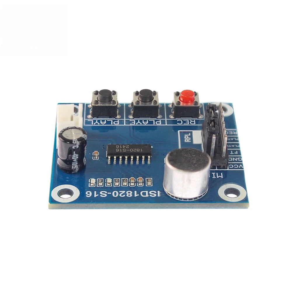 ISD1820 Voice Record Playback Module with Mic Sound Audio Loudspeaker Sound Audio Board for Arduino DIY Electronic Projects