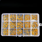 450 Pieces 15Value 10pf-100nf Monolithic Multilayer Ceramic Capacitor Assortment Kit 50V with Box