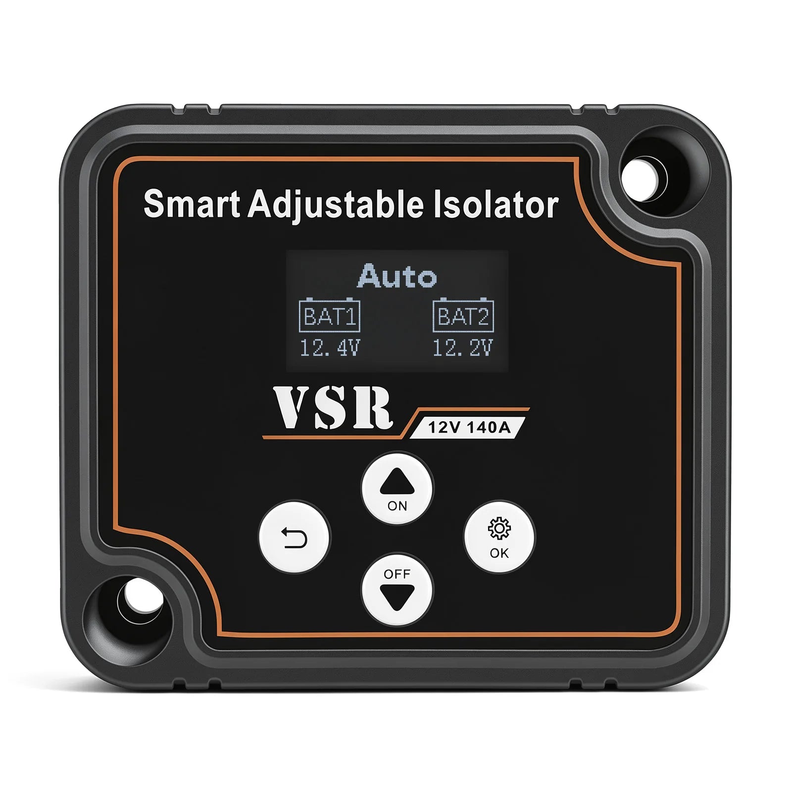 Dual Battery Smart Isolator 12V 140A Car Split VSR Charge Voltage Setting Sensitive Relay For Off-Road Camper Yacht ATV UTV Boat