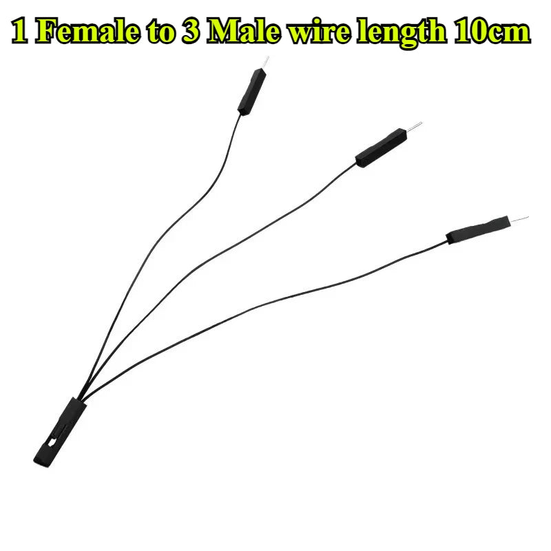 Dupont Terminal Wire 2.54mm 1 Male/Female to 2/3/4/5 Female/Male Jumper Splitter 2P/3P/4P/5P Pins Jumper Splitter Adapter Cable