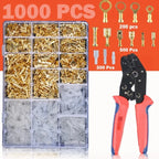 120/315/1000pcs Male and female cable box, insulated cable, male connector, 2.8/6.3mm electric crimping terminal shovel kit
