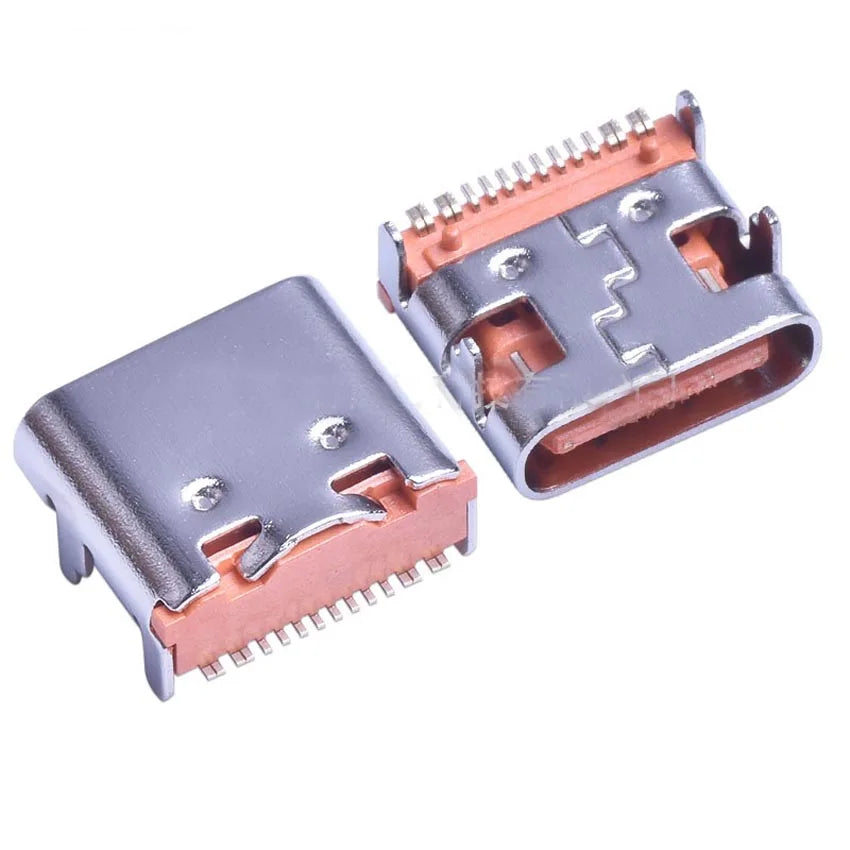1-10PCS 16 Pin SMT Socket Connector Micro USB Type C 3.1 Female Placement SMD DIP For PCB Design DIY High Current Charging