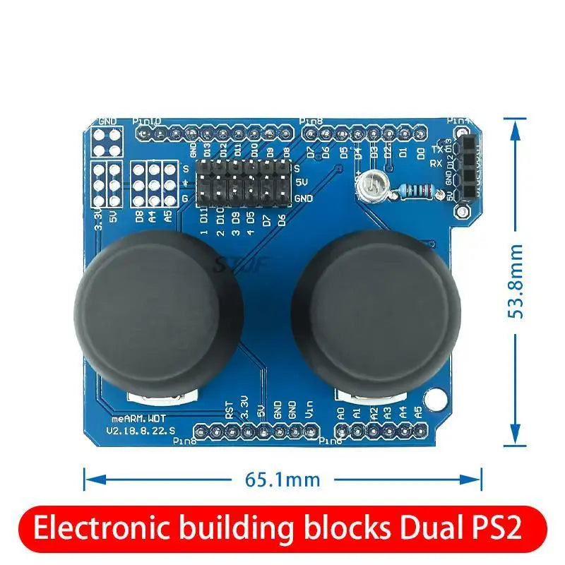 Electronic building blocks Dual PS2 game joystick button module compatible with UNO R3