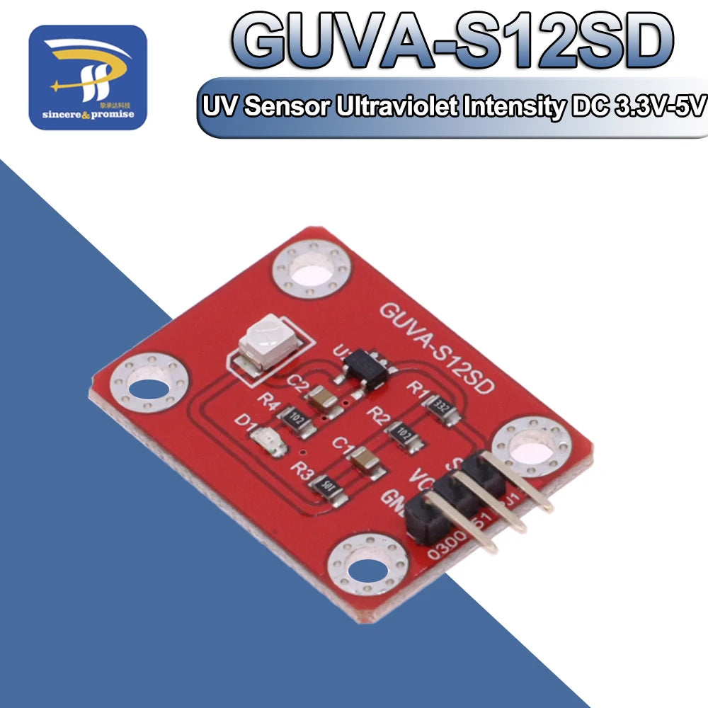 UV Sensor 240-370nm GUVA-S12SD 3528 Solar Ultraviolet Intensity Module DC 3.3-5V For Arduino /Raspberry Pi