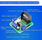 1PCS L298N Driver Board Module L298N Stepper Motor Smart Car Robot Breadboard Peltier High Power L298 DC Motor Driver