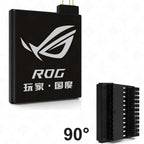 Motherboard 24PIN Custom Image Converter Lighting Power Supply 24P To 90/180 Degree MOBO Adapter Connector Steering Head MOD