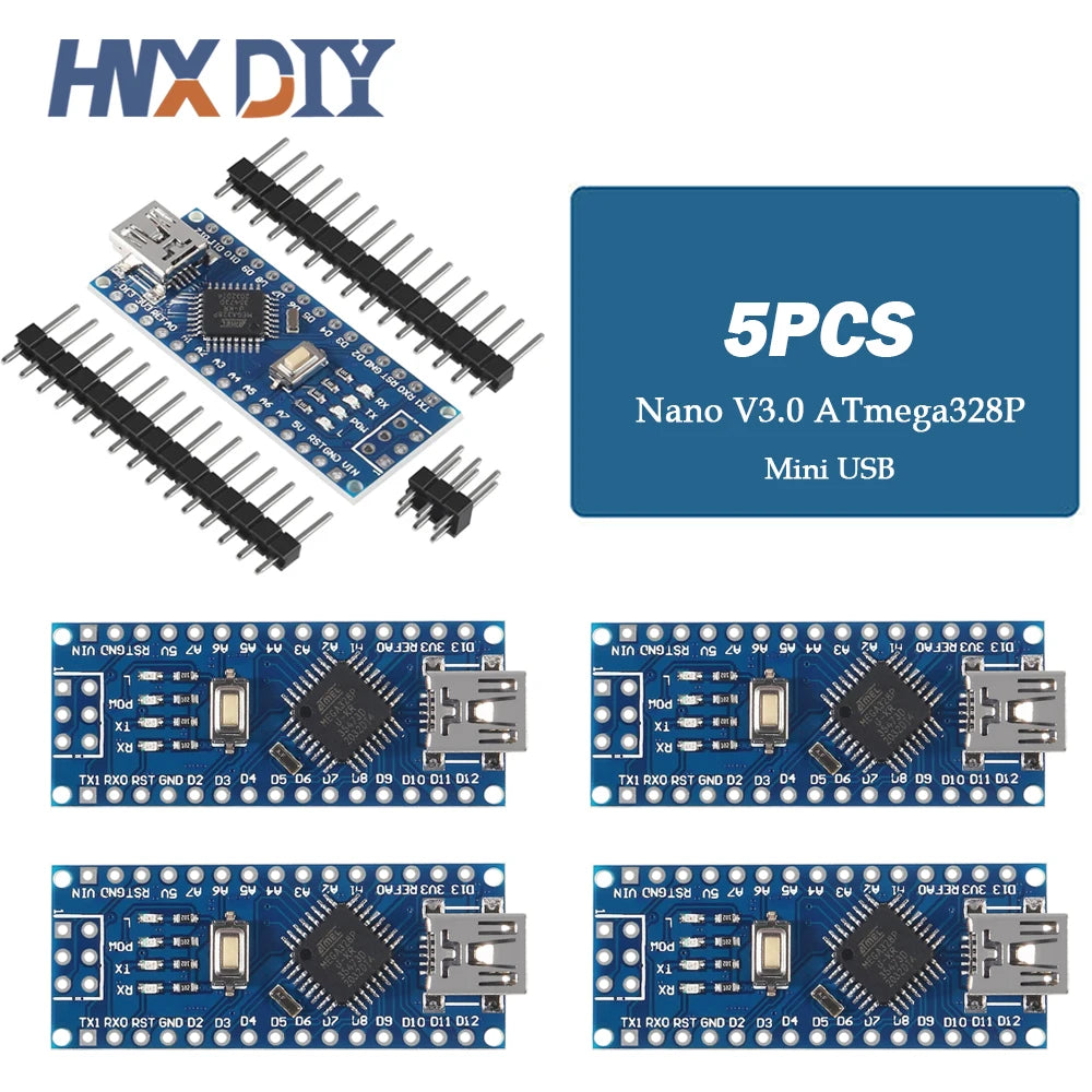 1-10pcs For Nano V3.0 Micro Controller Module ATmega328P Module Nano Board CH340 USB Cable Compatible with Arduino Nano V3.0