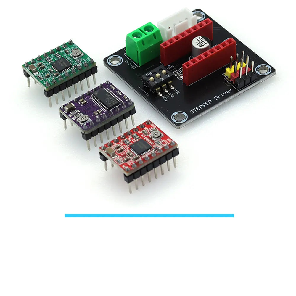 3D Printer Parts StepStick A4988 DRV8825 Stepper Motor Driver With Heat sink Carrier Reprap RAMPS 1.4