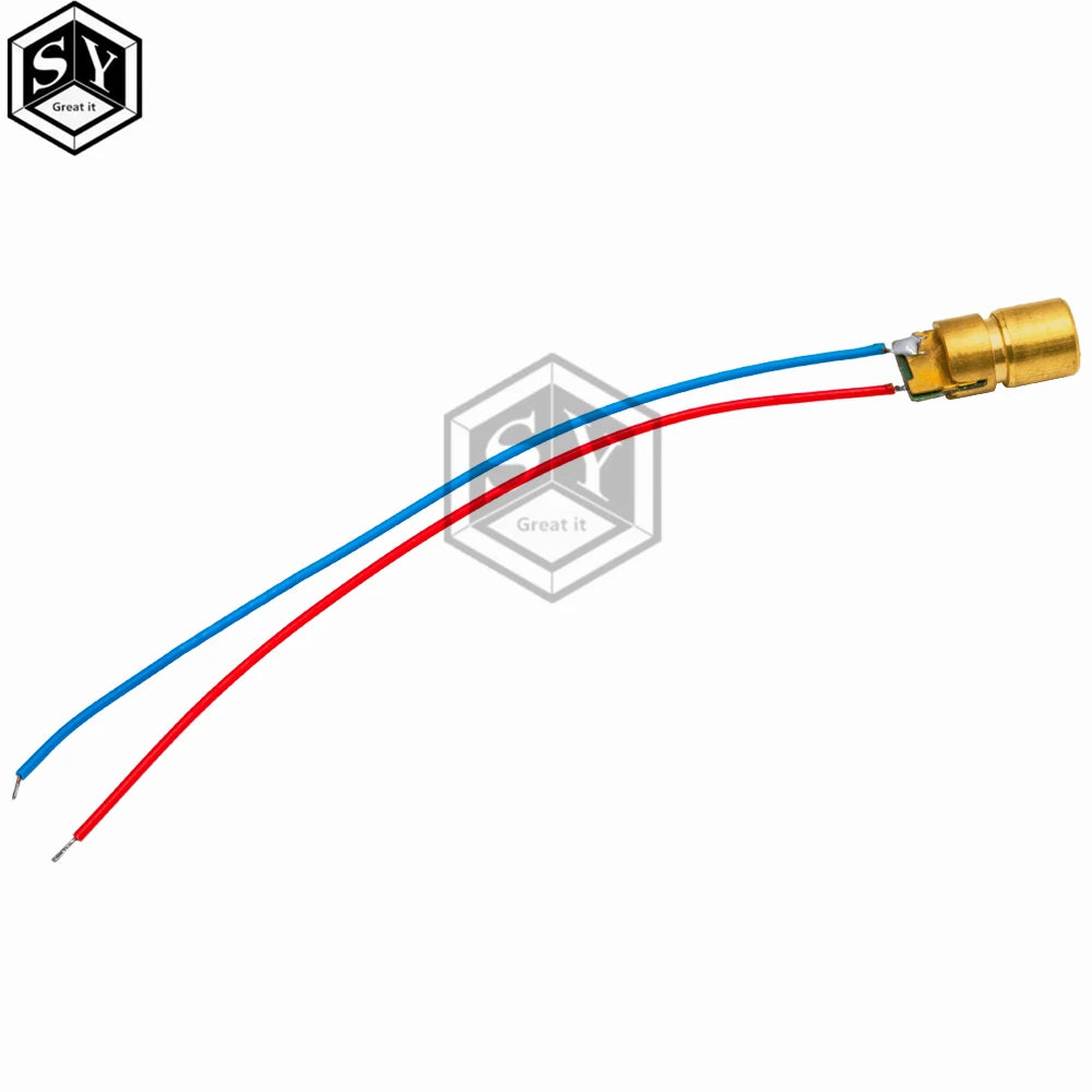 1pcs 5V 650nm 5mW Adjustable Laser Dot Diode Module Red Sight Copper Head Mini Laser Pointer