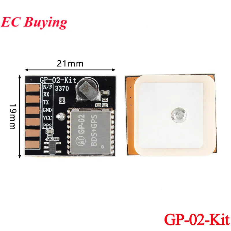 2Pcs/1pc GP-01 GP-02 Kit GPS+BDS Beidou Dual Mode Timing Satellite Positioning Navigation Module BG02-T Development Board
