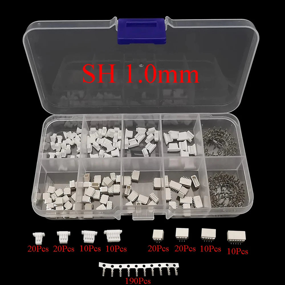JST 1.25/PH2.0/XH2.54/SM2.54/JST SYP 2P/VH3.96 Male Plug + Female Socket Plastic Housing Terminal Pin Header Wire Connector