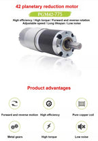 PGM42-775 planetary reduction motor, with EU/US power supply, high power and low noise
