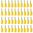 40Pcs 2MM Stackable Banana Plug Soldered Electrical Connector with Socket Jack for DIY Use