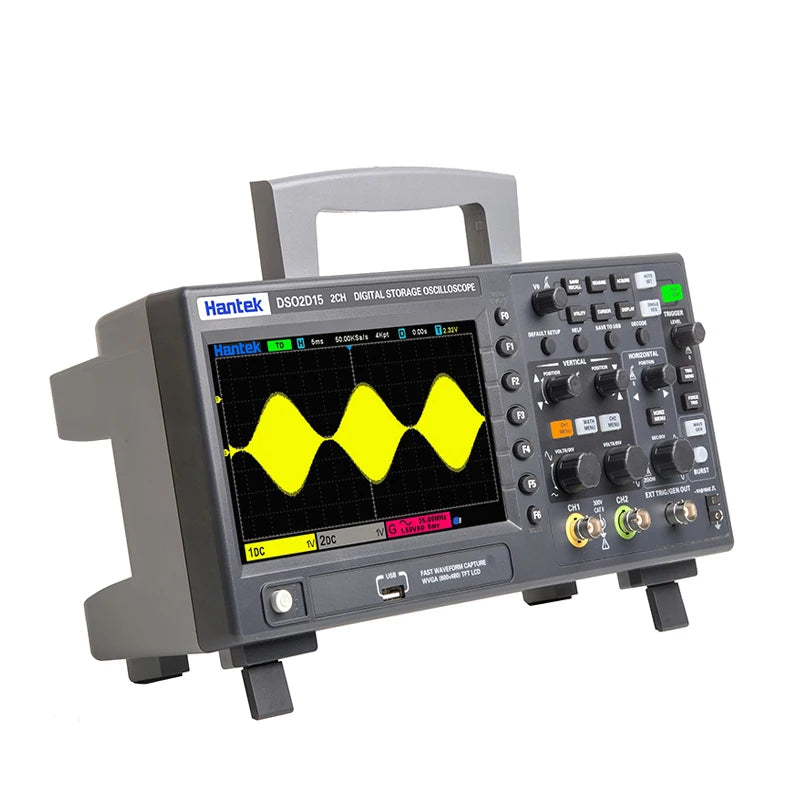 Hantek Digital Oscill DSO2C10 DSO2D15 DSO2D10 DSO2C15 2 Channels 100Mhz/150Mhz Bandwidth USB Portable Meter Tester