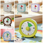 60 Minutes Visual Timer Round/Square Ultra Silent Countdown Alarm Clock Self-discipline Visualization Kitchen Timer