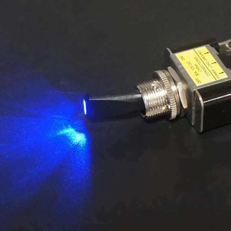 1PCS 30A 12V LED Toggle Switch Lighted Toggle Rocker Switch SPST ON Off 2 Position 3Pin For Automotive Car Aircraft