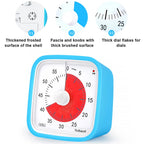 VT01 60 Minute Visual Timer Silent Countdown Time Manager with Protective Case Drop-proof Alarm Clock DIY Timer for Kids Kitchen