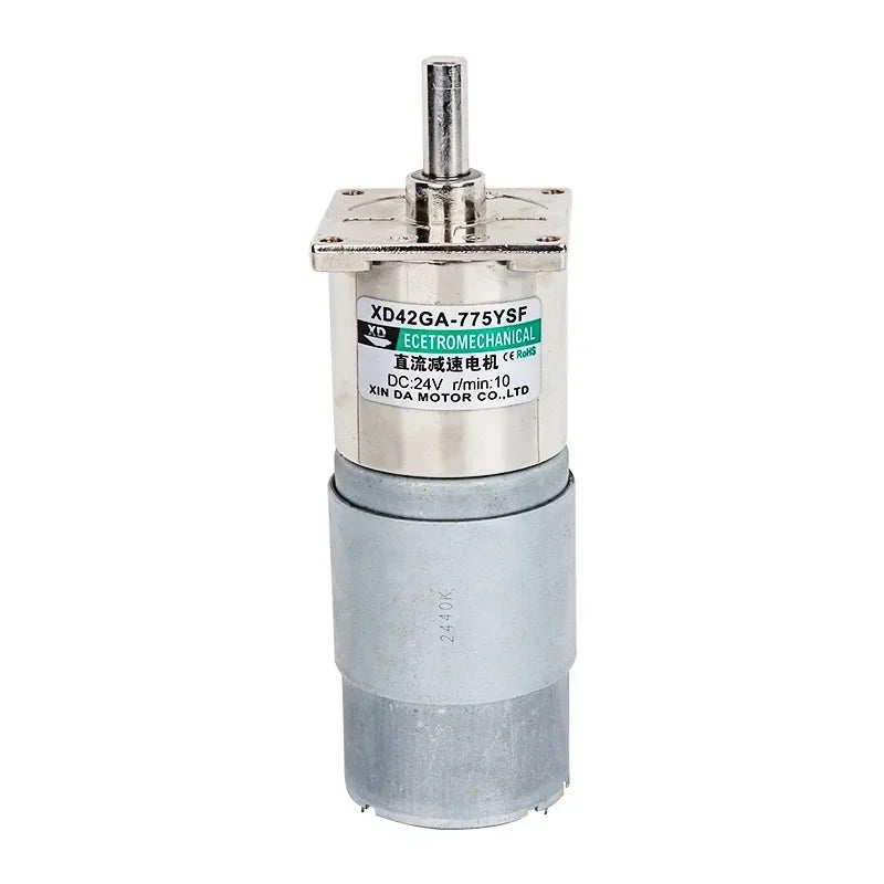 12V 24V Dc Gear Motor 25W 42GA775 Gear Reducer Motor High Torque Low Speed Micro Adjustable Speed 775 DC Motor