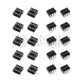 20Pcs (10 Each) NE555 NE555P IC 555 Timer Programming Oscillator Chip & 8 Pin DIP Sockets