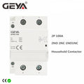 GEYA GYHC 2Pole 100A Modular Contactor 2NO 2NC 1NO1NC 220V Automatic Household Contactor Din Rail Type ICT 50/60Hz