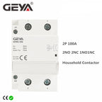 GEYA GYHC 2Pole 100A Modular Contactor 2NO 2NC 1NO1NC 220V Automatic Household Contactor Din Rail Type ICT 50/60Hz
