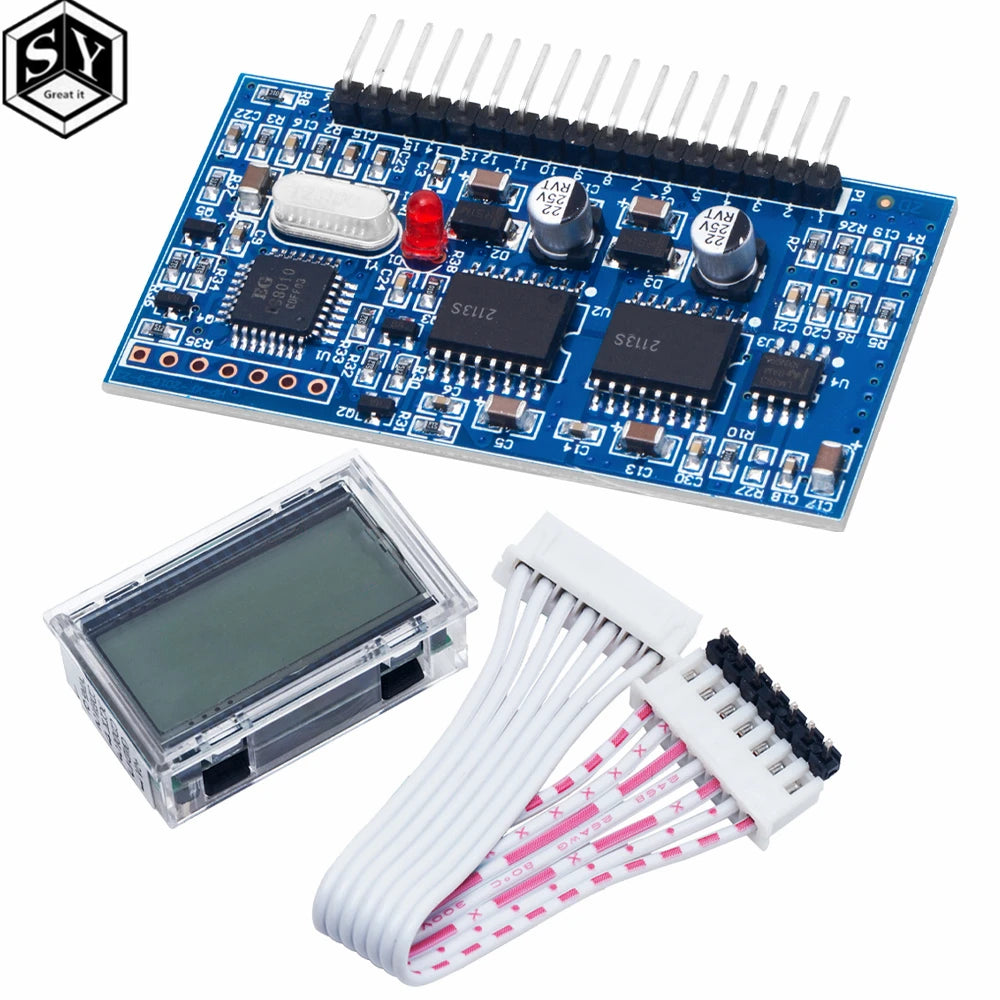 5V DC-AC Pure Sine Wave Inverter SPWM Driver Board EGS002 12Mhz Crystal Oscillator EG8010 + IR2113 Driving Module LCD