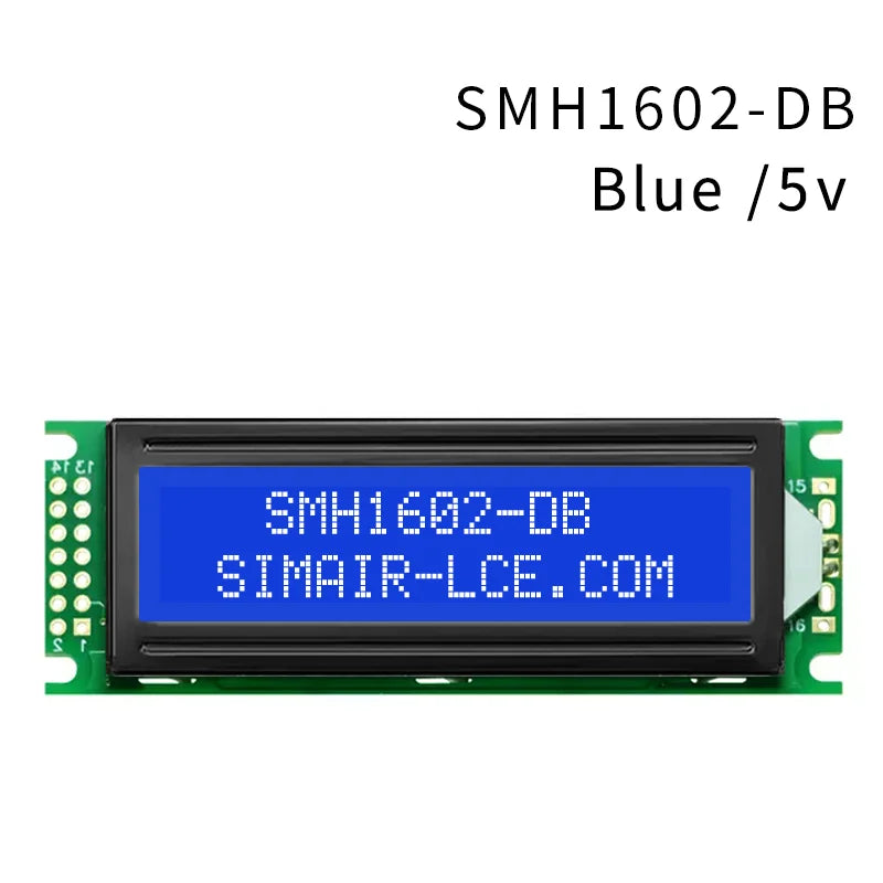 16x2 Character LCD Module 5V STN Gray Transflective 6800 Parallel Interface Russian Font Display 1602-DB