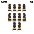 10Pcs 10/12/15/18MM Metal Adjust Buckle For Corset Leg Garter Belt Clip Hook Suspender Ends Buckles Hosiery Stocking Grips