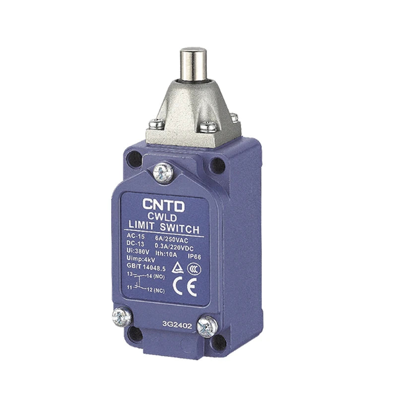 CNTD All new upgrade CWLD Heavy Duty Limit Switch IP66 DPDT 10A 380VAC Top Plunger Double-Break Aluminum Alloy Housing