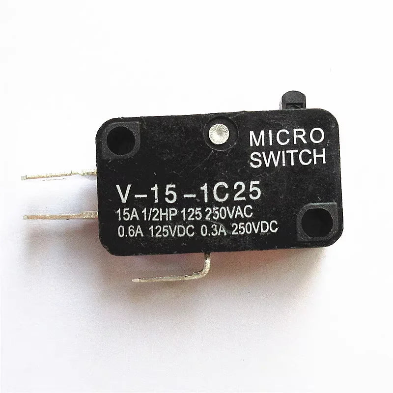 1/5PCS SPDT Momentary Travel Limit Micro Switch 16A 250VAC 1NO1NC 3pin Lever Roller V-151 V-152 V-153 V-154 V-155 Microswitch