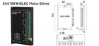 DC24V/48V AC220V Nema23 Nema34 Brushless Motor Driver Kit 57mm 86mm 65W-800W BLDC Motor Hall Sensor 3000rpm For PCB Drilling