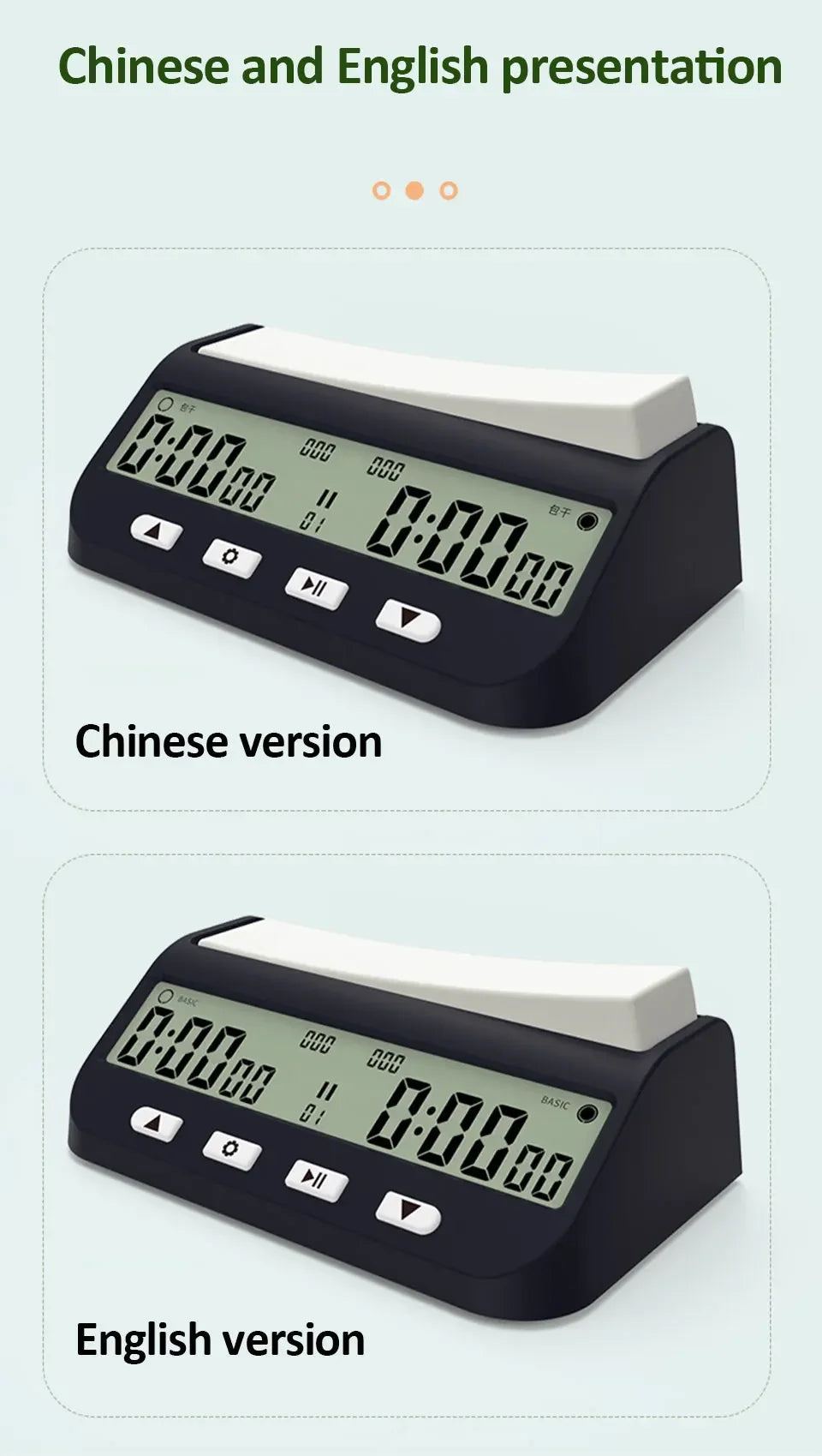 YS9901/YS902 Multipurpose Portable Professional Chess Clock Digital Chess Timer Game Timer