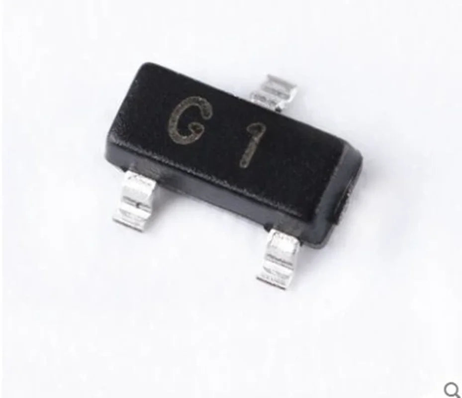 (100pcs) MMBT5551 (Marking G1) SOT-23 SMD NPN Signal Transistor Triode