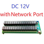 Ethernet/RS485 Relay Module with 32 Channels DC 12V 24V 20A, RJ45 Network Port TCP/IP and Modbus RTU Board