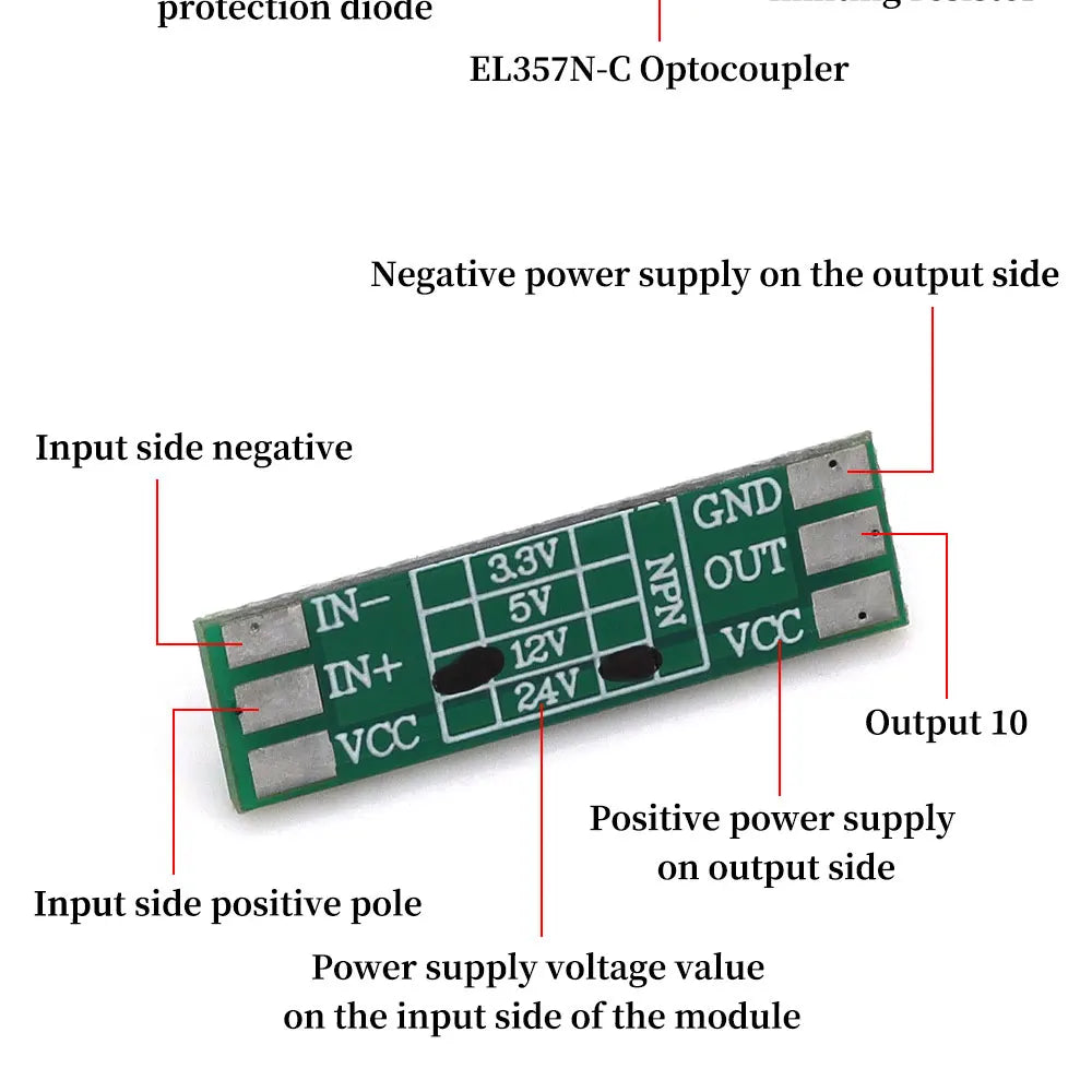 MGQH EL357N-C Optocoupler Isolation Module Signal Level Conversion 3.3V 5V 12V 24V NPN PNP