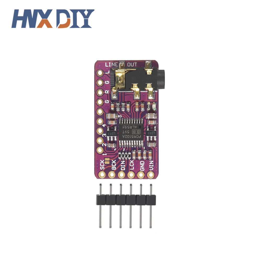 1-10pcs PCM5102A DAC Decoder GY-PCM5102 Interface I2S  Player Module For Raspberry Pi pHAT Format Digital PCM5102 Audio Board